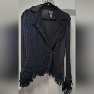 Black lace jacket size large
